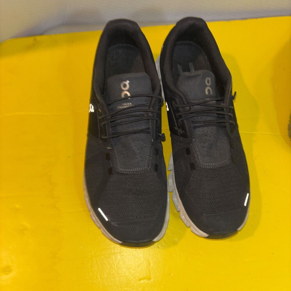 Women's Black Polyester Mesh 8.5 QU Sneaker/Tennis/Gym/Casual shoes